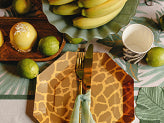 Tallrikar Safari prickar, 23 cm, mix