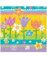 Napkins Easter theme Tulips 16-pack