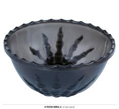 Black Skeleton bowl PVC 14X33cm