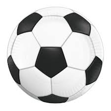 Fotbolls Pappers Tallrikar 23cm 8-pack