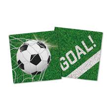 Servetter Fotboll 33x33cm 20-pack