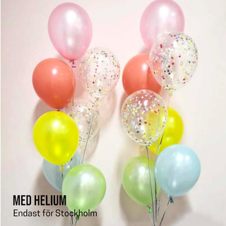 Helium Balloon Bouquet Confetti 7pcs