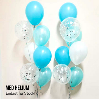 Helium Ballongbukett Konfetti 7st