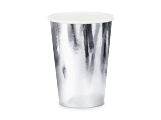 Paper cup Gold Mettalic 220ml 6-pack