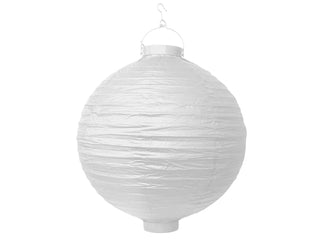 LED Paper Lantern Round White 20cm