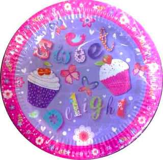 Paper plates Cupcakes 10-pack 21cm