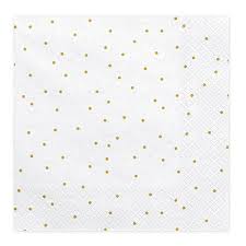Napkins Gold Spotted 20-pack