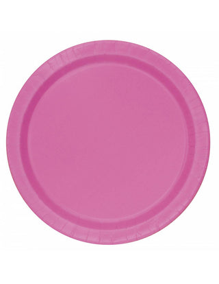 Paper plates Pink 8-pack 21.9cm