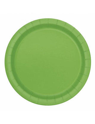 Paper plates light green 20-pack 17.1cm