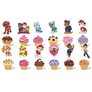 Paw Patrol muffin dekor 12figurer