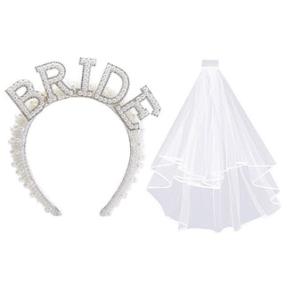 Bride to be set med pärlor och strass 3delar