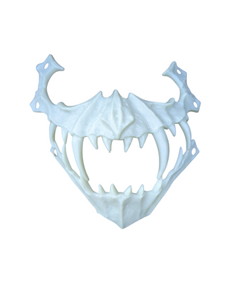 vit skull mask (halv)