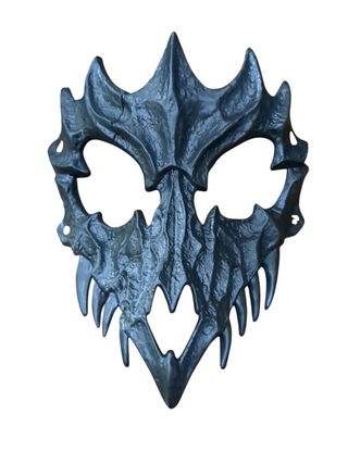 svart skull mask