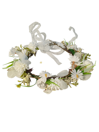 Blomkrona Sommar, Vita blommor med Gröna blad