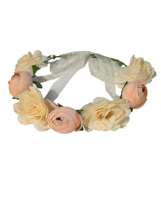 Blomkrona, Persika och Vita Blommor