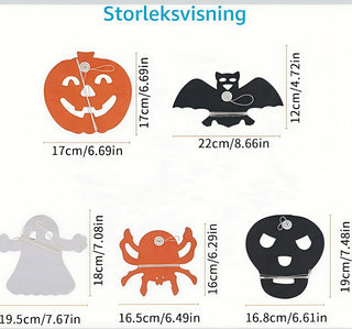 Pappersgirland halloween 2,8m