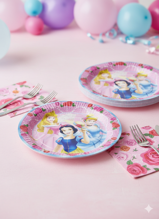 papperstallrikar Disneyprinsessor 23cm 8-pack