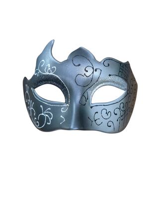 svart/silver mask