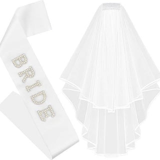 Bride to be set med pärlor och strass 3delar