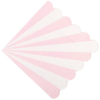 Napkins Light Pink Striped 20-pack