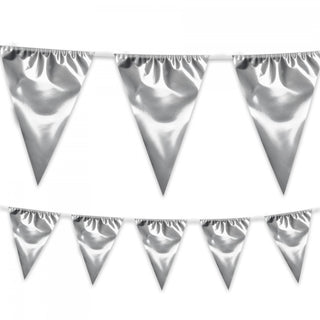 Pennant XL Metallic Silver (45x30 cm), 10m