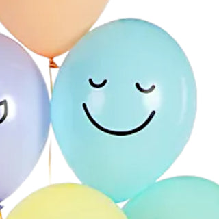 Smiling latexballong med helium 30cm