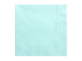 light turquoise blue napkins 20-pack