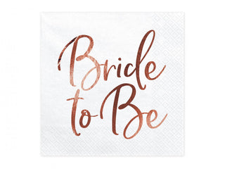 bride to be napkins rosé 33x33 