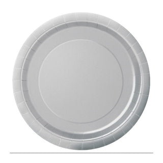 Paper plates Light gray 8-pack 21.9 cm