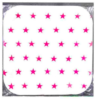 Paper plates Cerise Pink Stars 10-pack 23cm