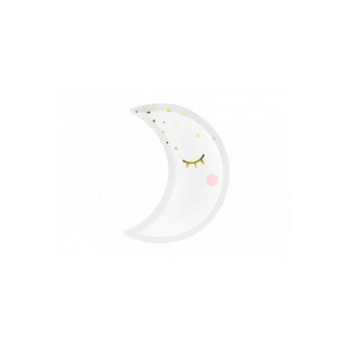Paper plates White Moon 6-pack 24cm