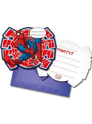 spiderman invitation card