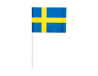 Handhållna Pappersflaggor Sverige 20x30cm