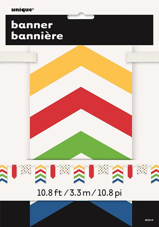 Colorful pennant in paper