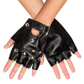 Leather gloves Rivets