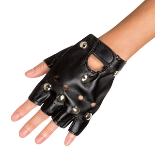 Leather gloves Rivets