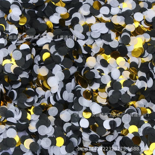 Confetti Black, White and Gold