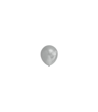 Silver Mini Latex Balloons 100-pack