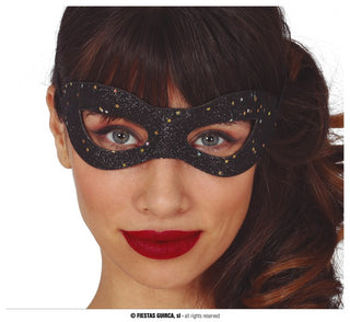 Eye mask Black with glitter