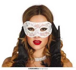 Eye Mask Lace White