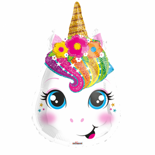 Cute Unicorn Helium Balloon 18"