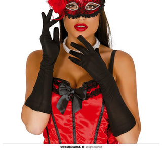 Svarta Handskar 42cm