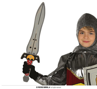 Foam rubber weapon Crusader's sword 53cm