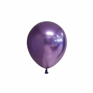 Latex mini balloons Chrome Purple 100-pack