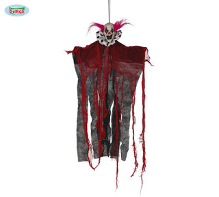 Hanging decoration scary clown 60 cm