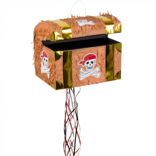 Pull the piñata treasure chest