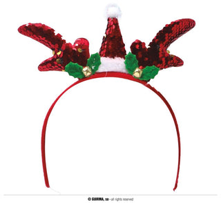 Reindeer Horn Sequin Tiara