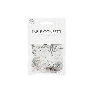 Confetti Happy New Year Silver