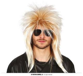 Wig Men's Blonde Rocker