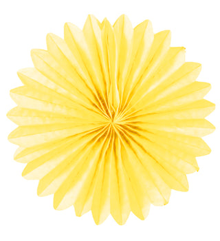 Fan Decoration 25cm Yellow